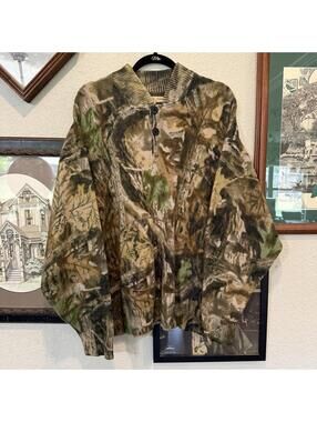Vintage 70s/80s RARE Advantage Timber SafTBak Camouflage Hunting Sweater Mens XL